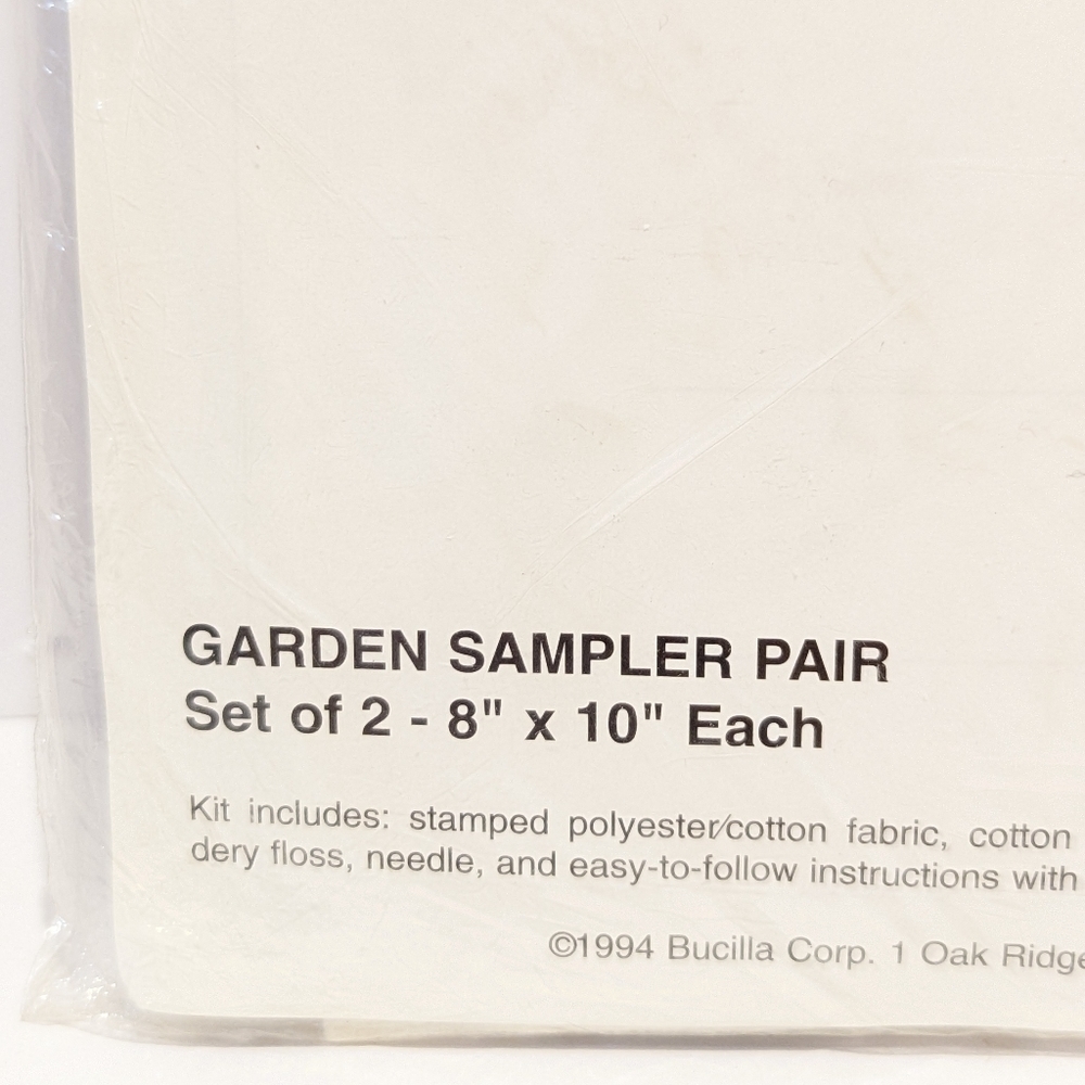 Bucilla Gallery Of Stitches #334951 Flower Garden Sampler Pair Cross Stitch - Picture 4 of 11